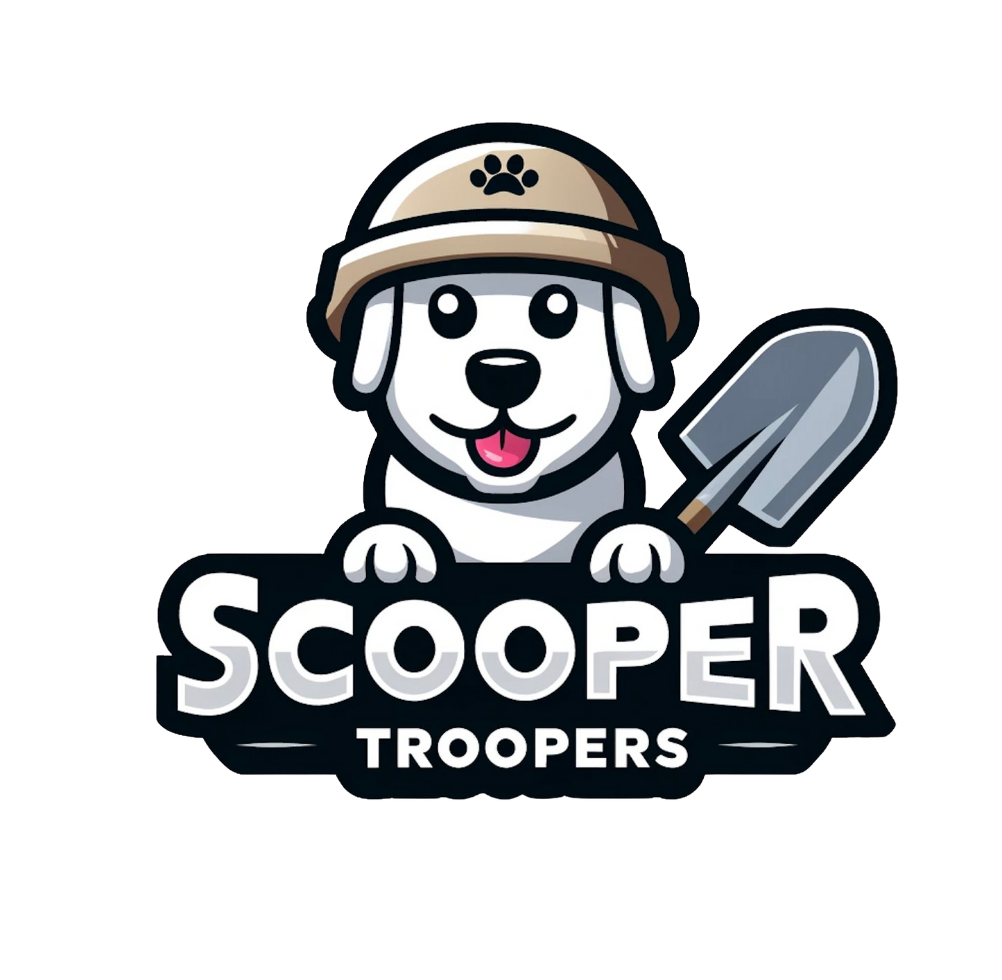 Scooper Troopers logo - Premium dog poop removal service for clean and odor-free yards.